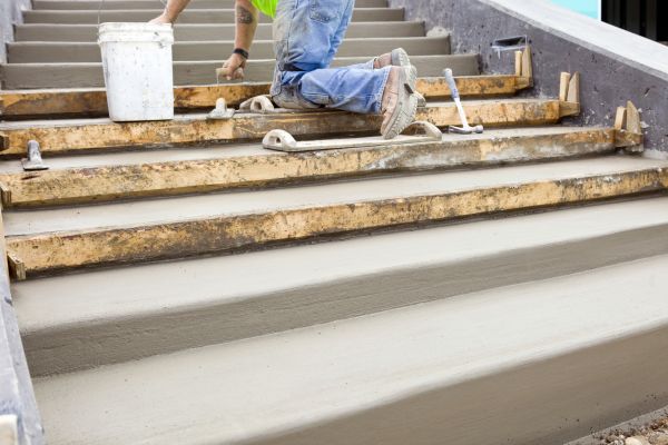 Concrete Steps Pouring in Layton
