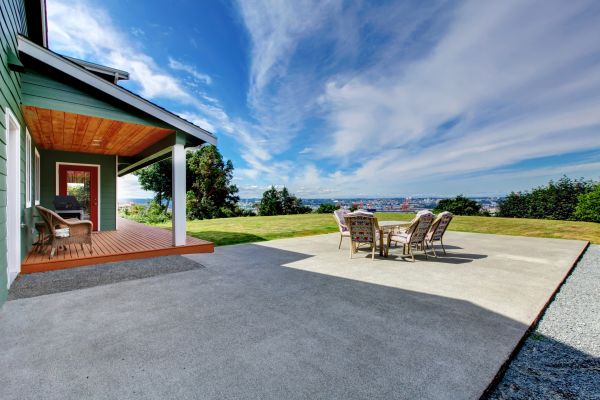 Backyard Concrete Paving in Layton