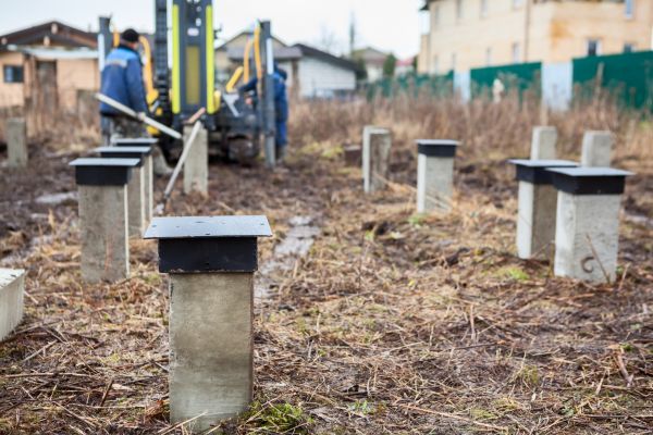 Concrete Piling Installation in Layton