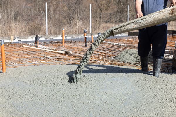 Pole Barn Slab Pouring in Layton