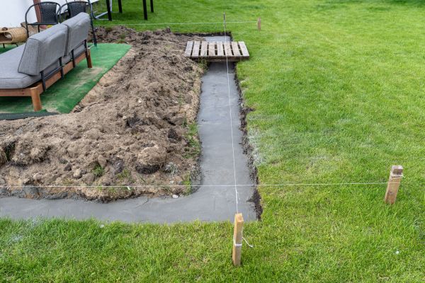 Cement Footer Installation in Layton