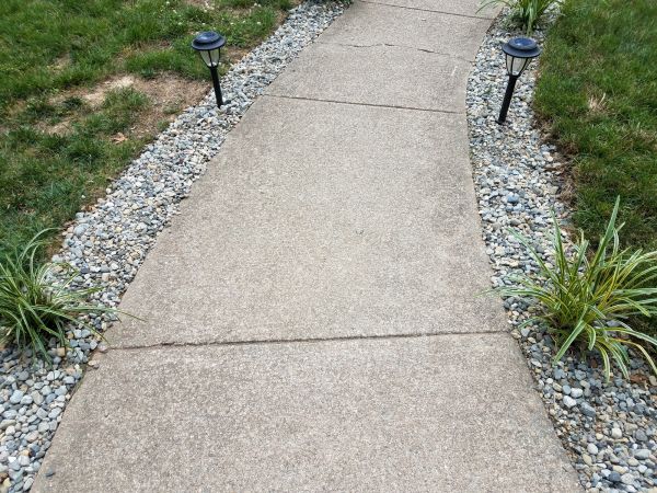 Cement Path Construction in Layton